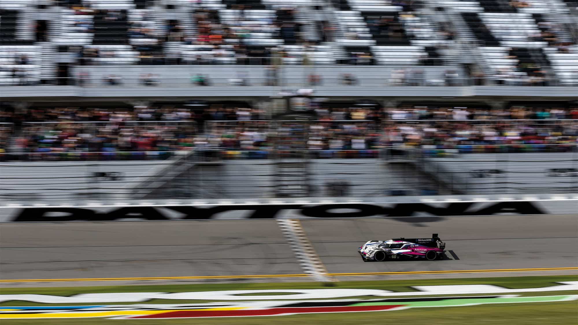 Blomqvist crossing line in Acura