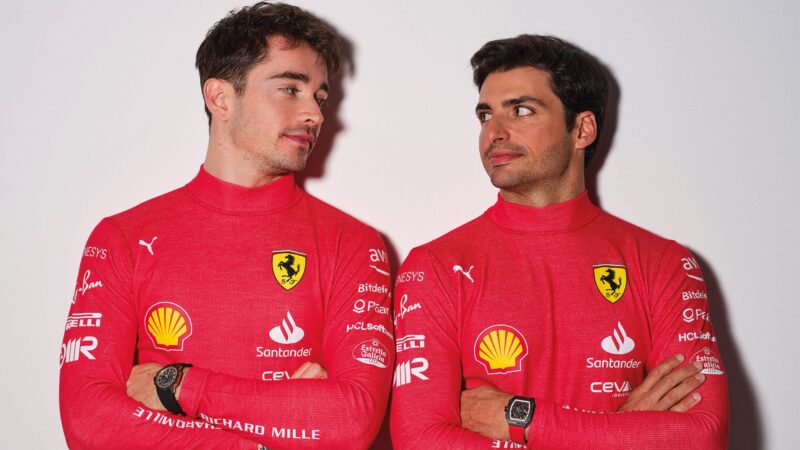 Charles Leclerc and Carlos Sainz