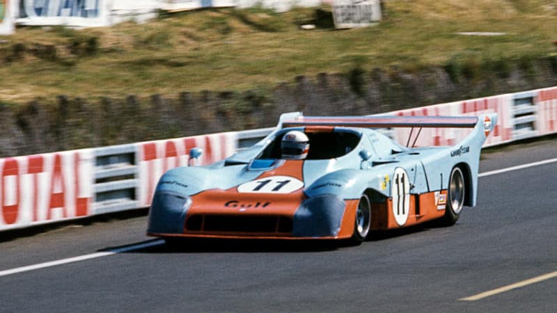 Derek Bell in Gulf Mirage GR8 at Le Mans