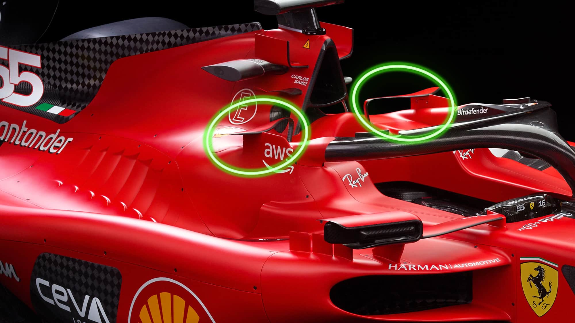 Ferrari Halo winglets