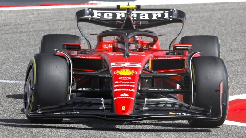 Ferrari-SF-23-front-in-2023-F1-testing