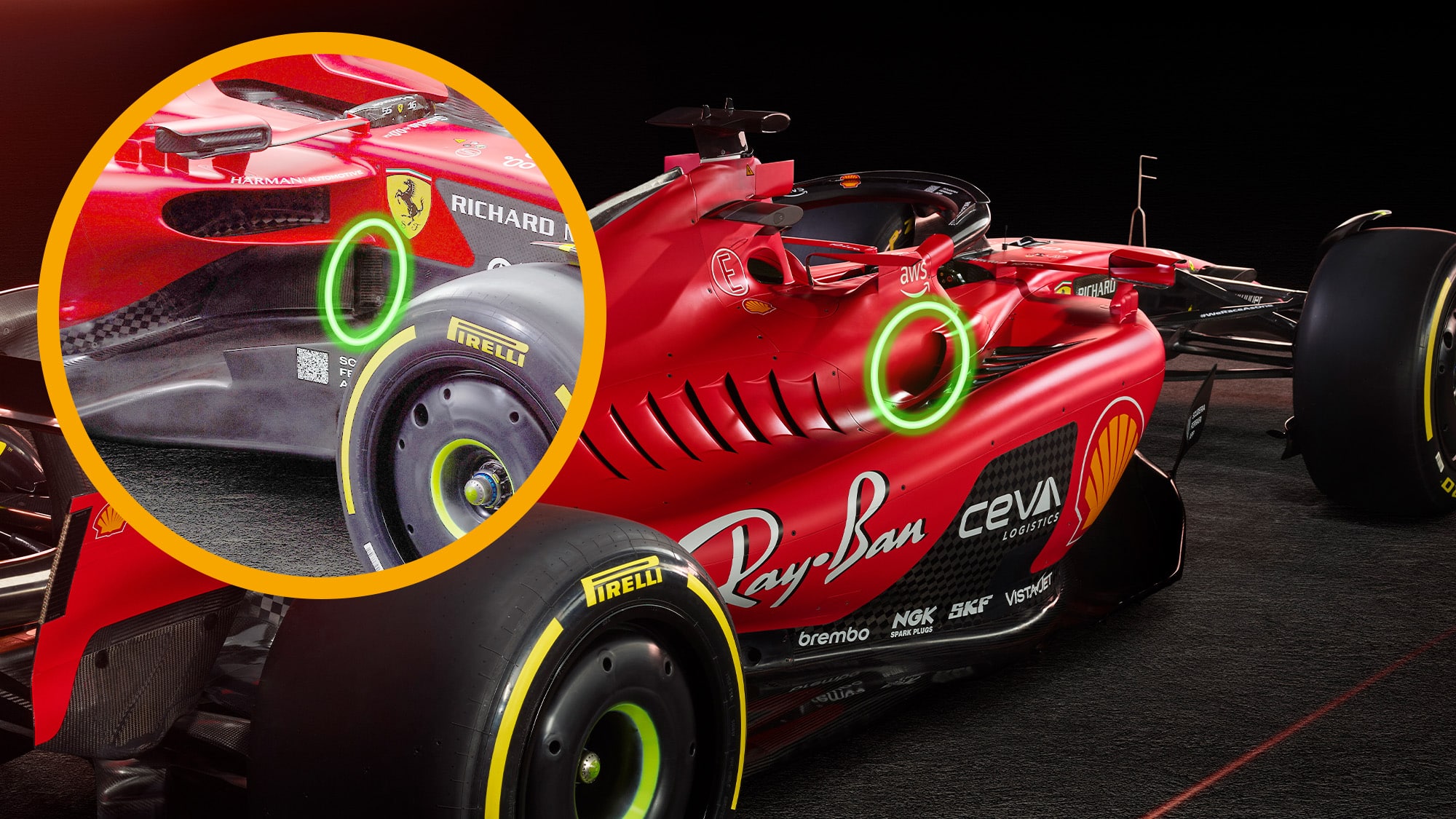 Ferrari extra air inlet
