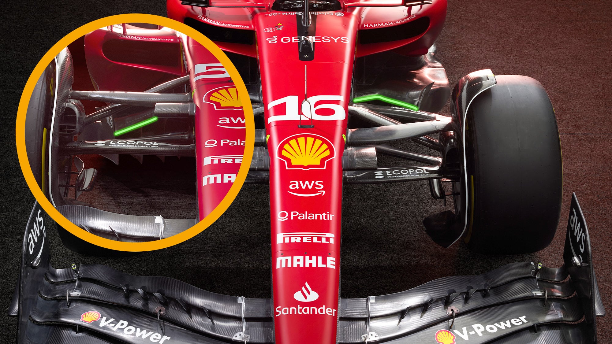Ferrari leading edge
