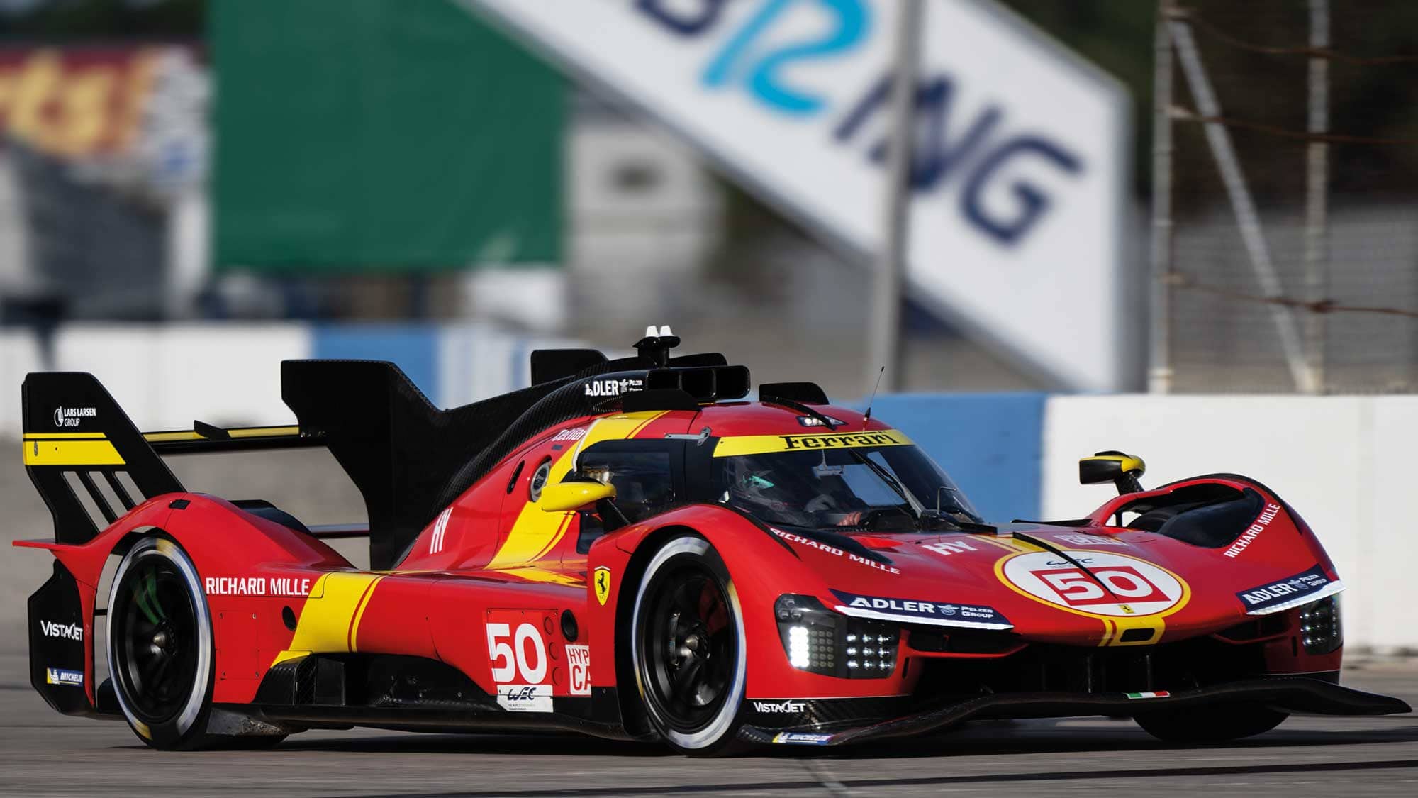 Ferrari's 499P Hypercar on track