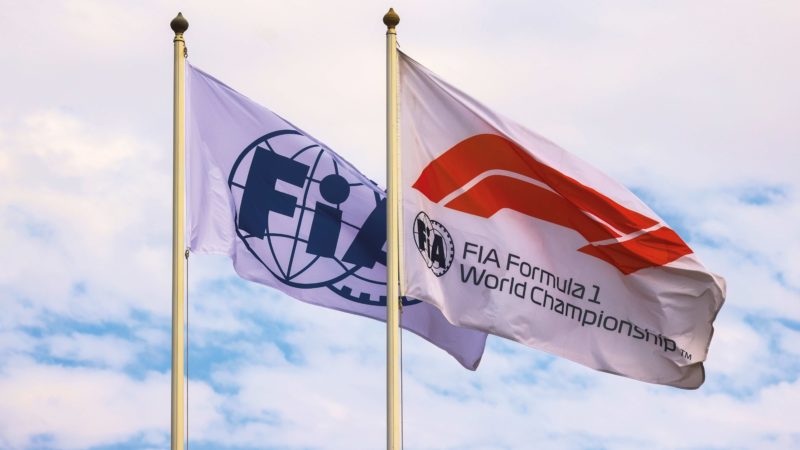 FiA and F1 flags
