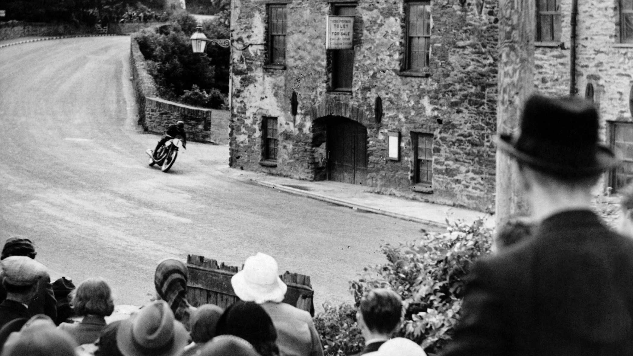 Harold Daniell on his 500cc Norton