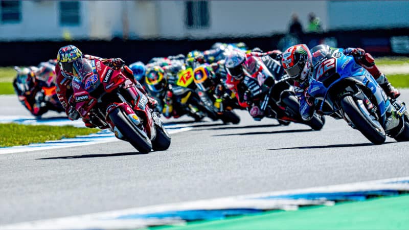 Jack Miller and Alex Rins lead at Phillip Island MotoGP round in 2022