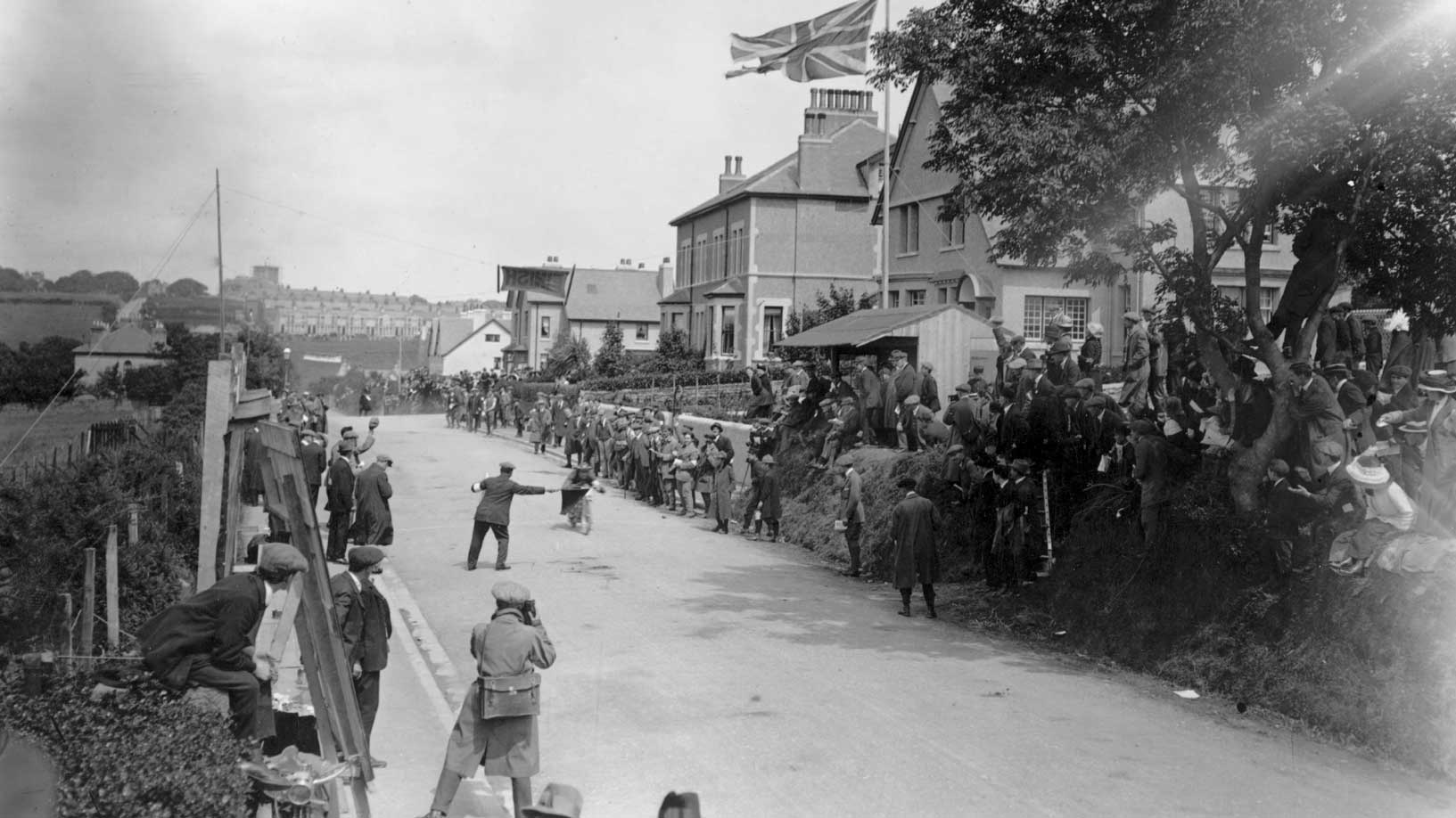 June 28, 1912 Ed Kickham crosses the line