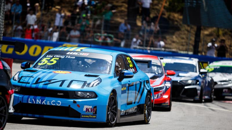 Ma Qing Hua in touring car pack during 2022 WTCR race