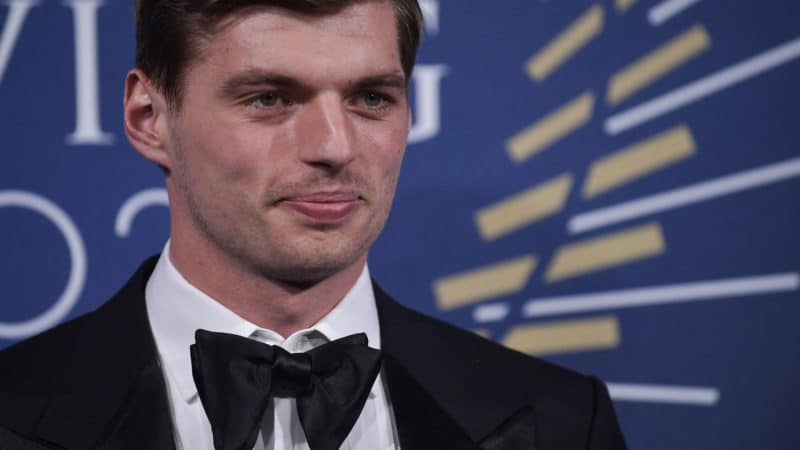 Max Verstappen at 2021 FIA Prize-giving ceremony