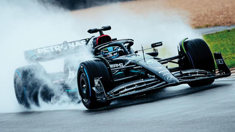 New black F1 Mercedes 2023