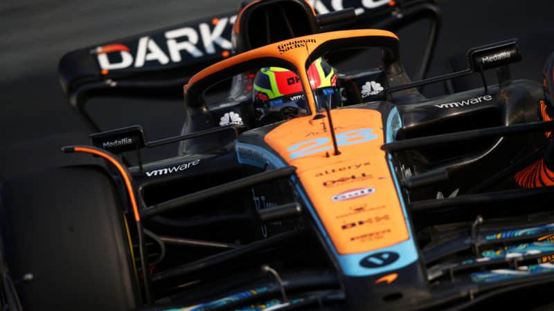 Oscar Piastri drives 2022 McLaren F1 car in Abu Dhabi test