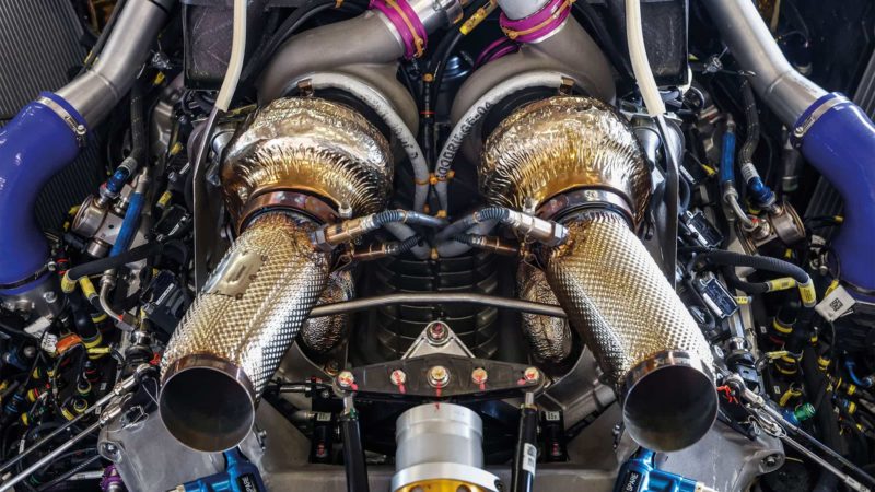 Porsche 963 V8 twin turbo engine