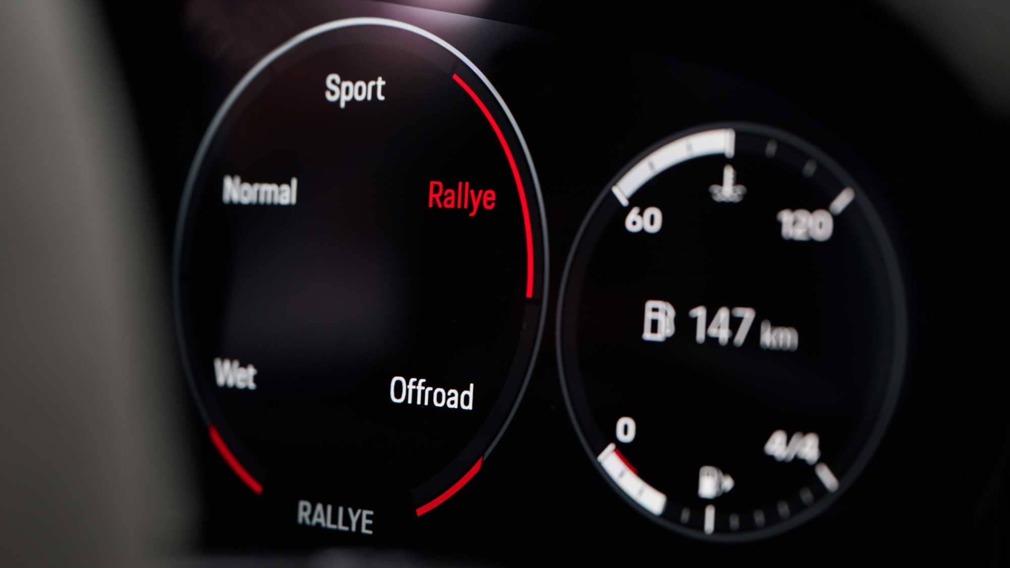 Porsche interior and dials
