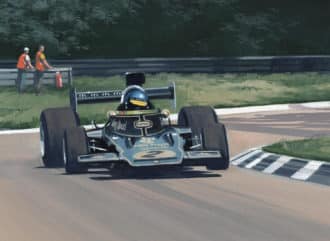 Product image for Ronnie Peterson, Lotus 72D, 1973 Italian GP / Martin Tomlinson / Limited Edition Print