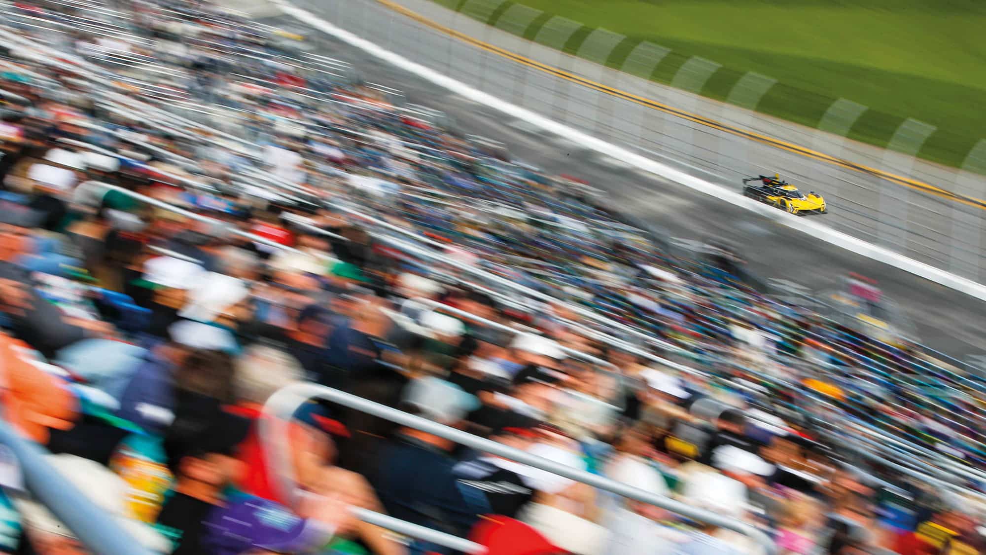 Sebastien Bourdais on track in the Cadillac
