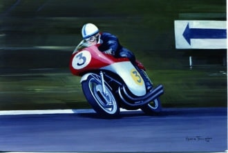 Product image for John Surtees, 500cc MV Augusta, 1960, Senior TT / Martin Tomlinson / Limited Edition Print