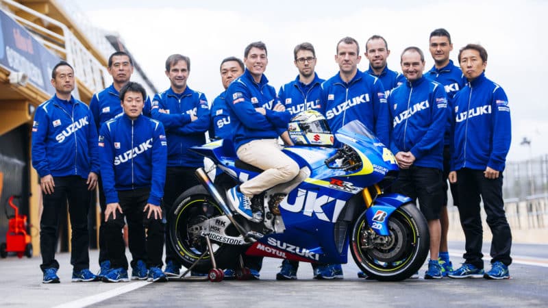 Suzuki MotoGP team ahead of the 2015 season