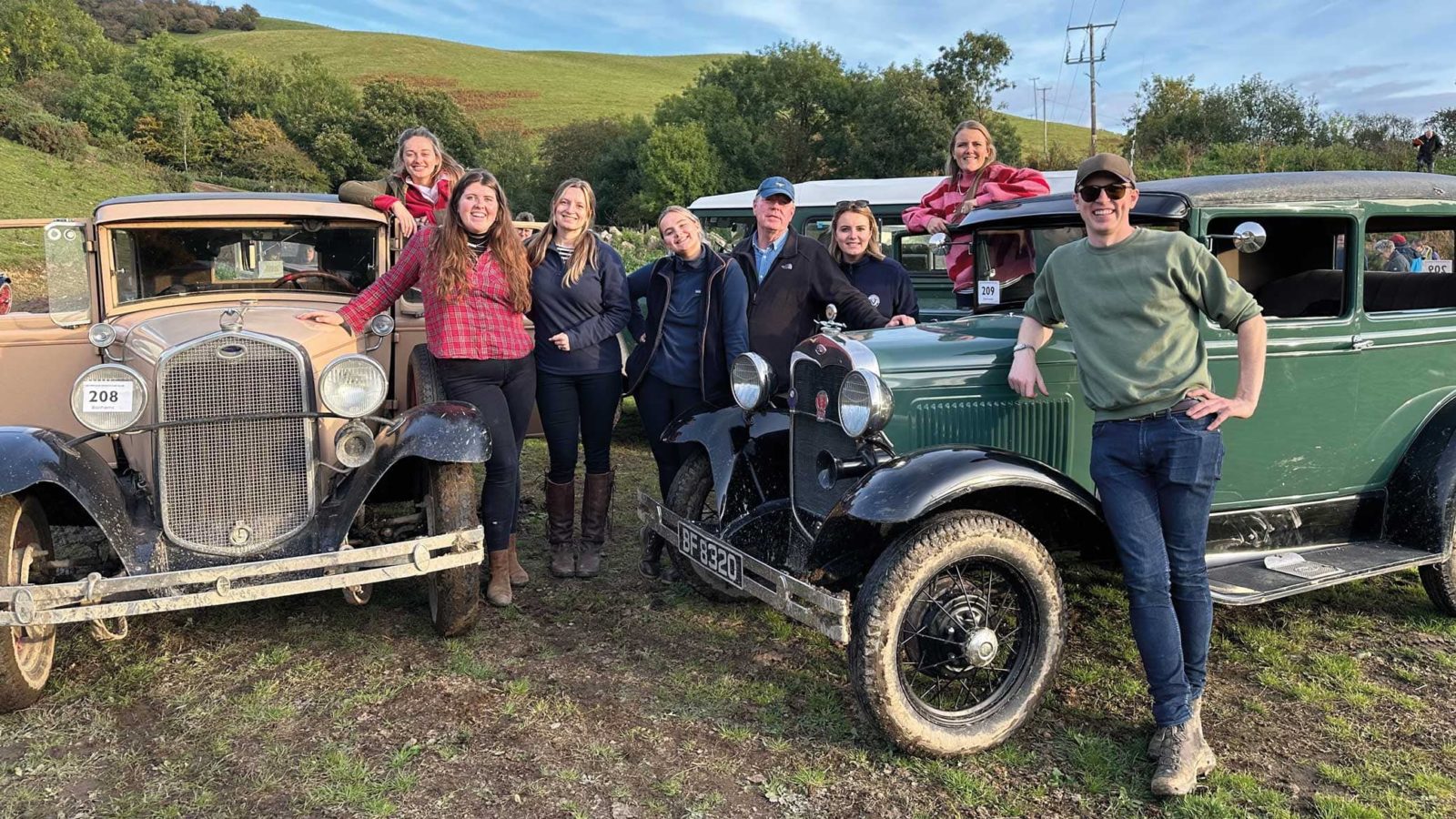 Team photo at the Welsh Trial in October 2022, with Rebecca Smith