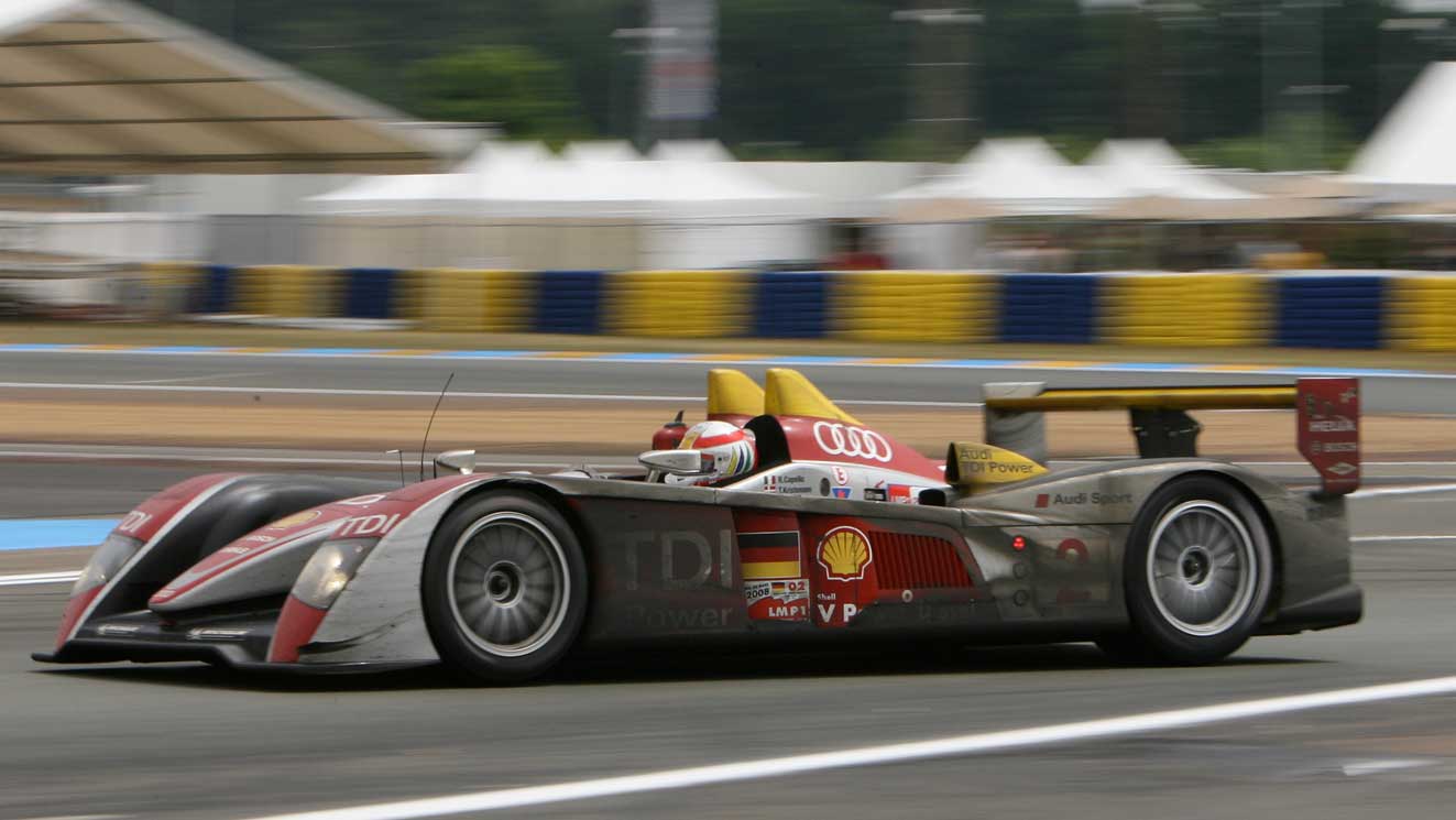 Tom Kristensen in 2008 at Le Mans 24 Hours