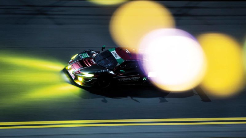 Triarsi Ferrari 296 GT3 races at night