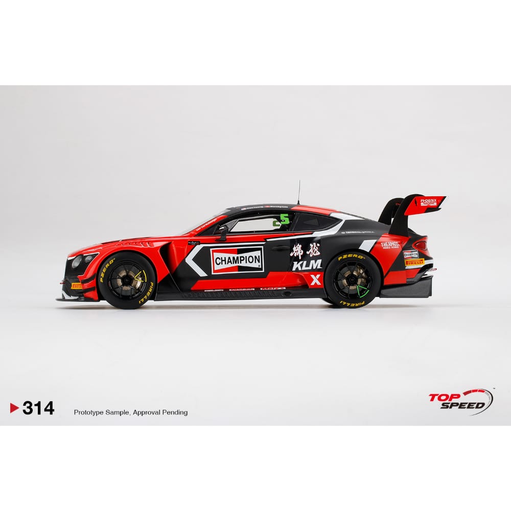 1 18 Scale Bentley Continental GT3 No.5 Champion 2018 Blancpain GT