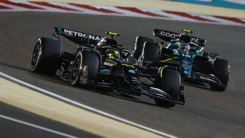2 Lewis Hamilton Mercedes 2023 Bahrain GP