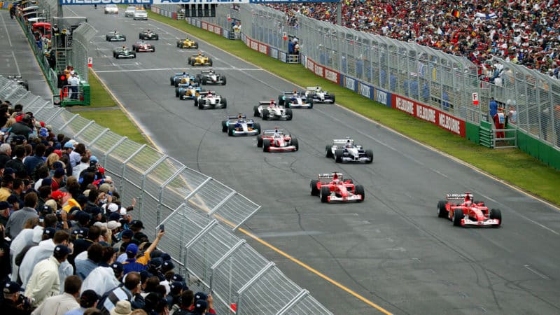 2003 Australian GP start