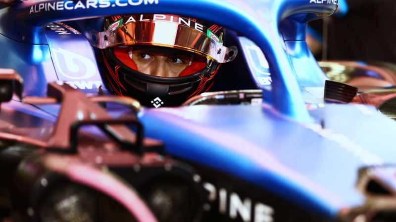2023 Alpine F1 driver Esteban Ocon at Bahrain pre-season test