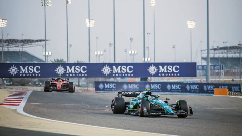 3 Fernando Alonso Aston martin Bahrain 2023 F1 pre-season test