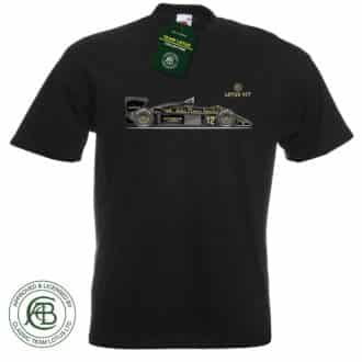 Product image for Official Licensed Lotus 97T Grand Prix Car T-Shirt (1985 Ayrton Senna )