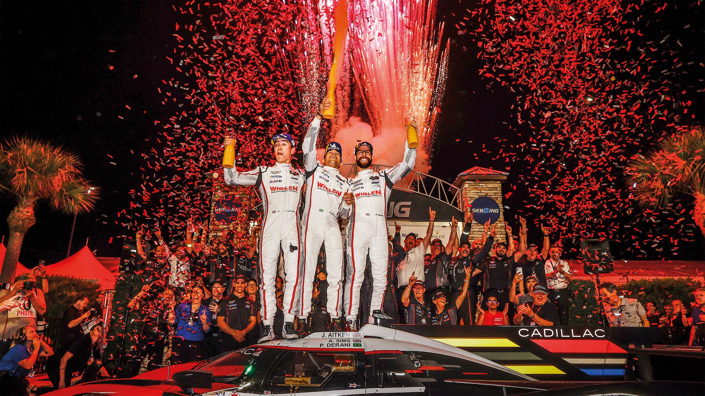 Action Express trio celebrate