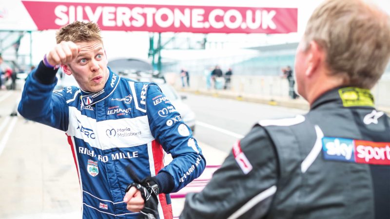 Alex and Martin Brundle having a chat