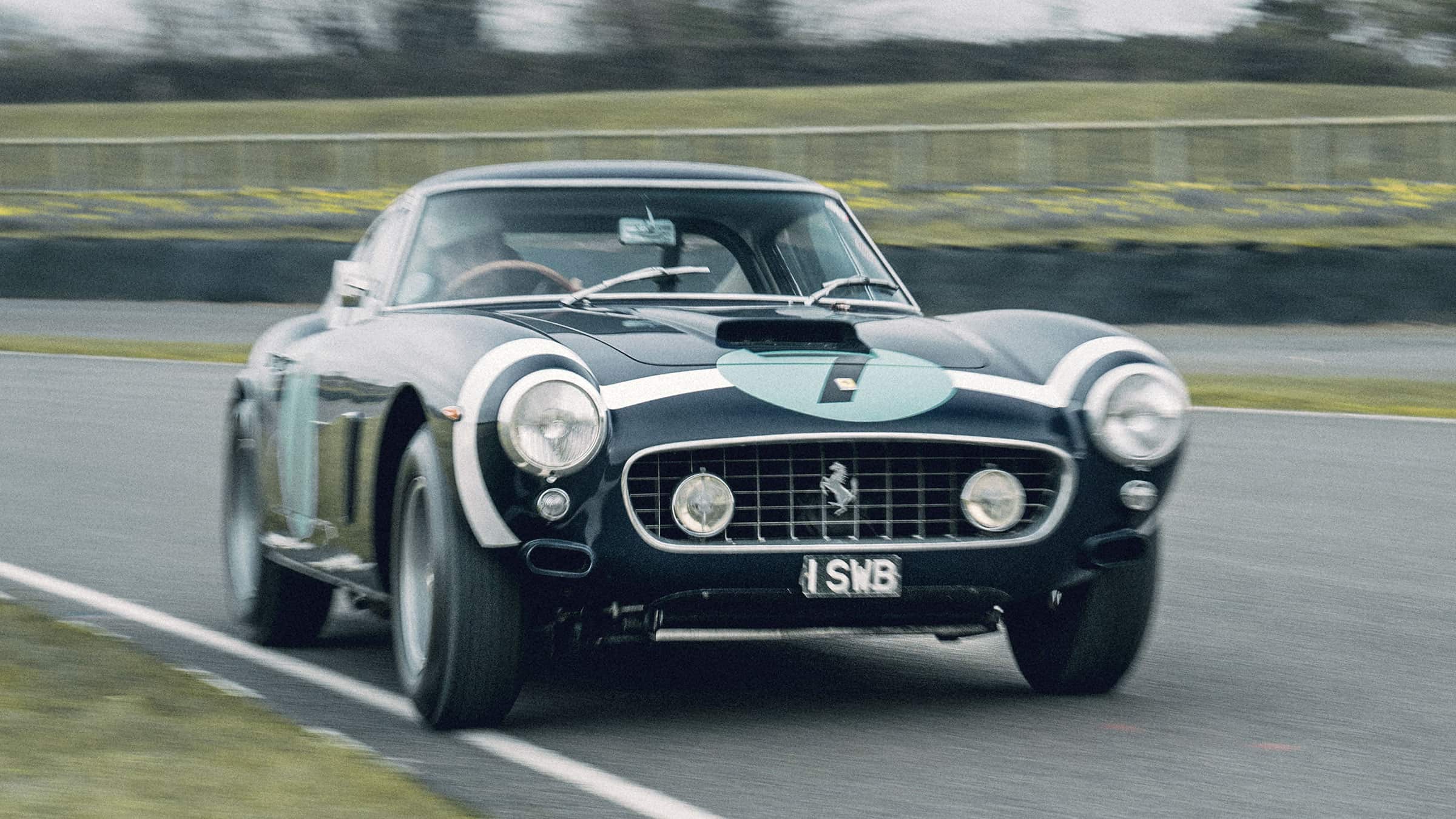 Andre Frankel driving Striling Moss Ferrari 250
