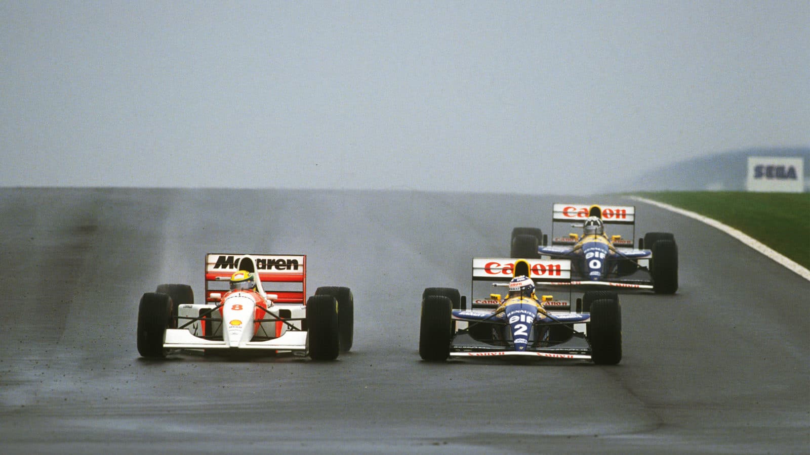 Ayrton Senna double overtake