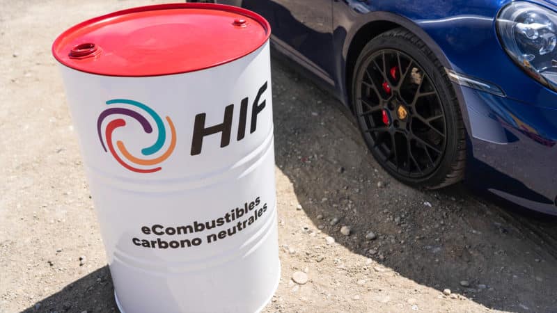 Barrel of synthetic fuel produced in Chile