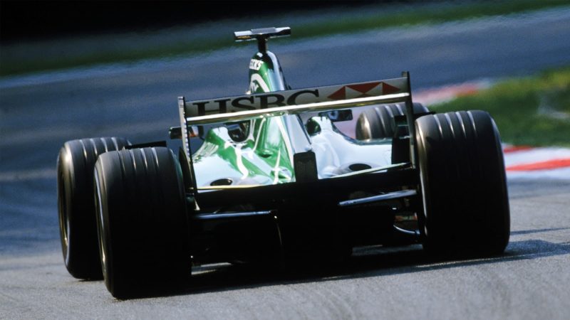 Eddie Irvine in the R3 Jaguar