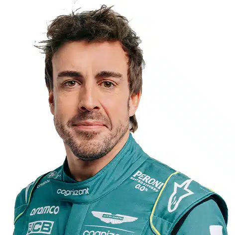 Fernando Alonso Aston Martin portrait
