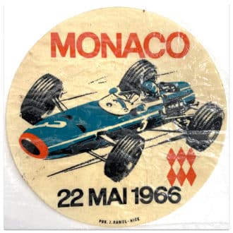 Product image for Monaco Grand Prix 1966 Sticker | Original vintage sticker