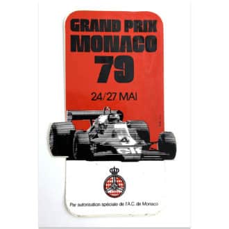 Product image for Monaco Grand Prix 1979 Sticker | Original vintage sticker