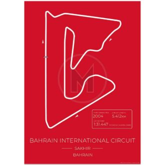 Product image for Bahrain International Grand Prix Circuit | Studio 72 Design | Poster