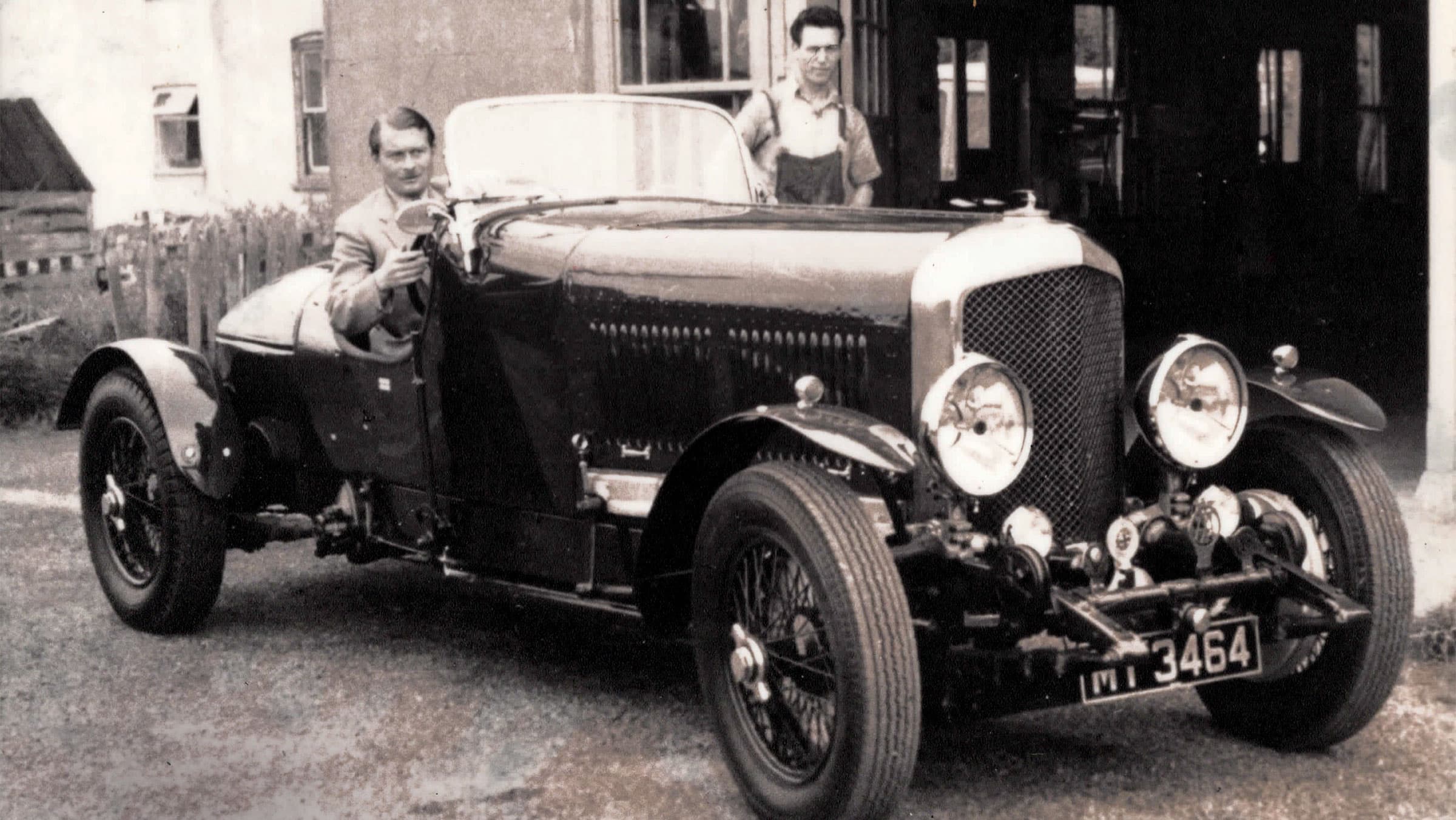 Joe Ward Sr departing a Lincolnshire garage