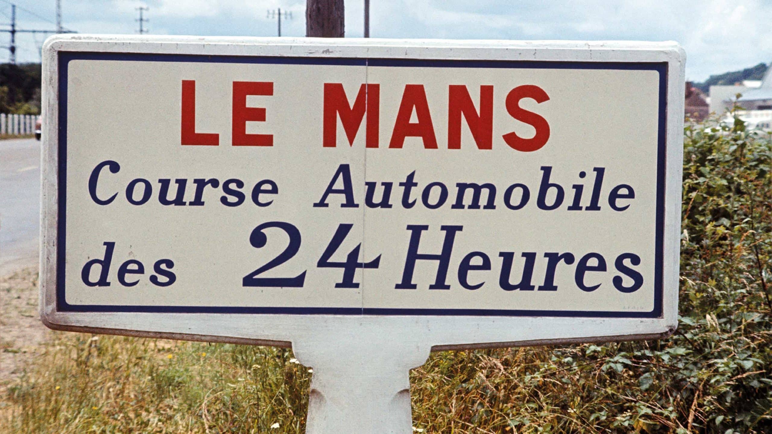 Le Mans 24 hours sign