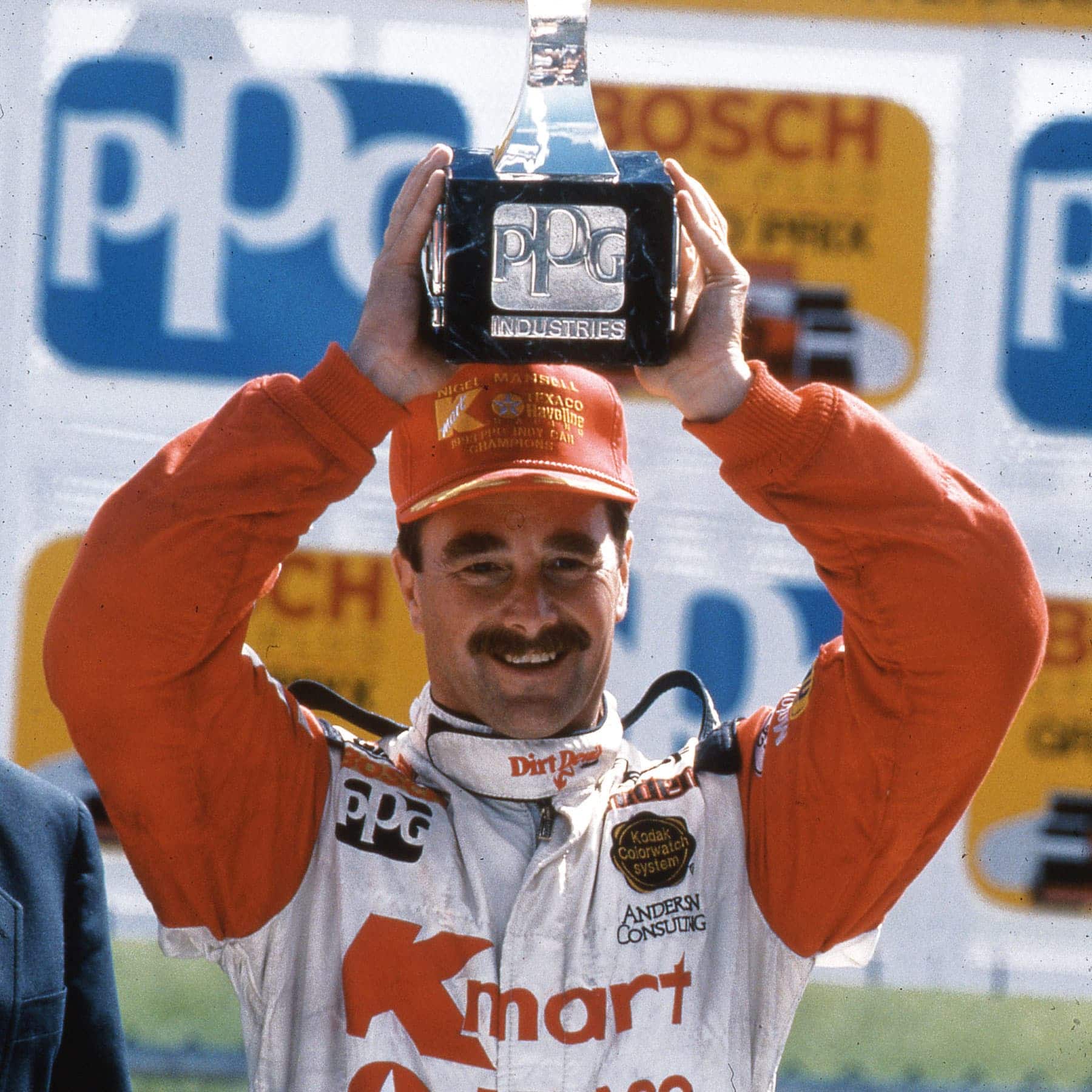 Mansel celebrates his 5th win
