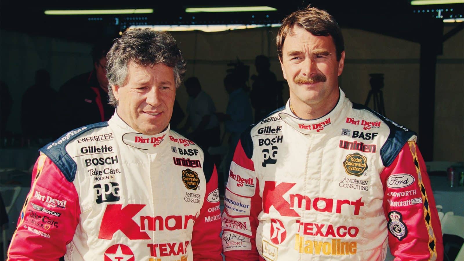 Mario Andretti and Nigel Mansell