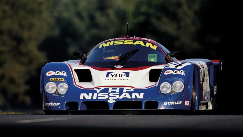 Mark Blundell in a turbocharged Nissan R90C in 1990
