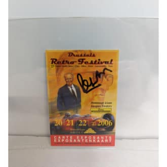 Product image for Vintage Signed Brussels Festival Card 2006 Signed Jacques Swaters