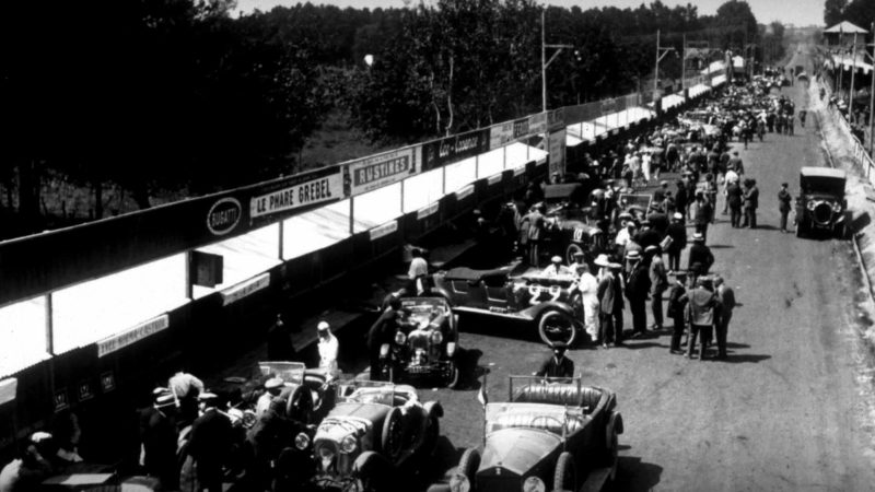 Never have the Le Mans pits in the 1920s