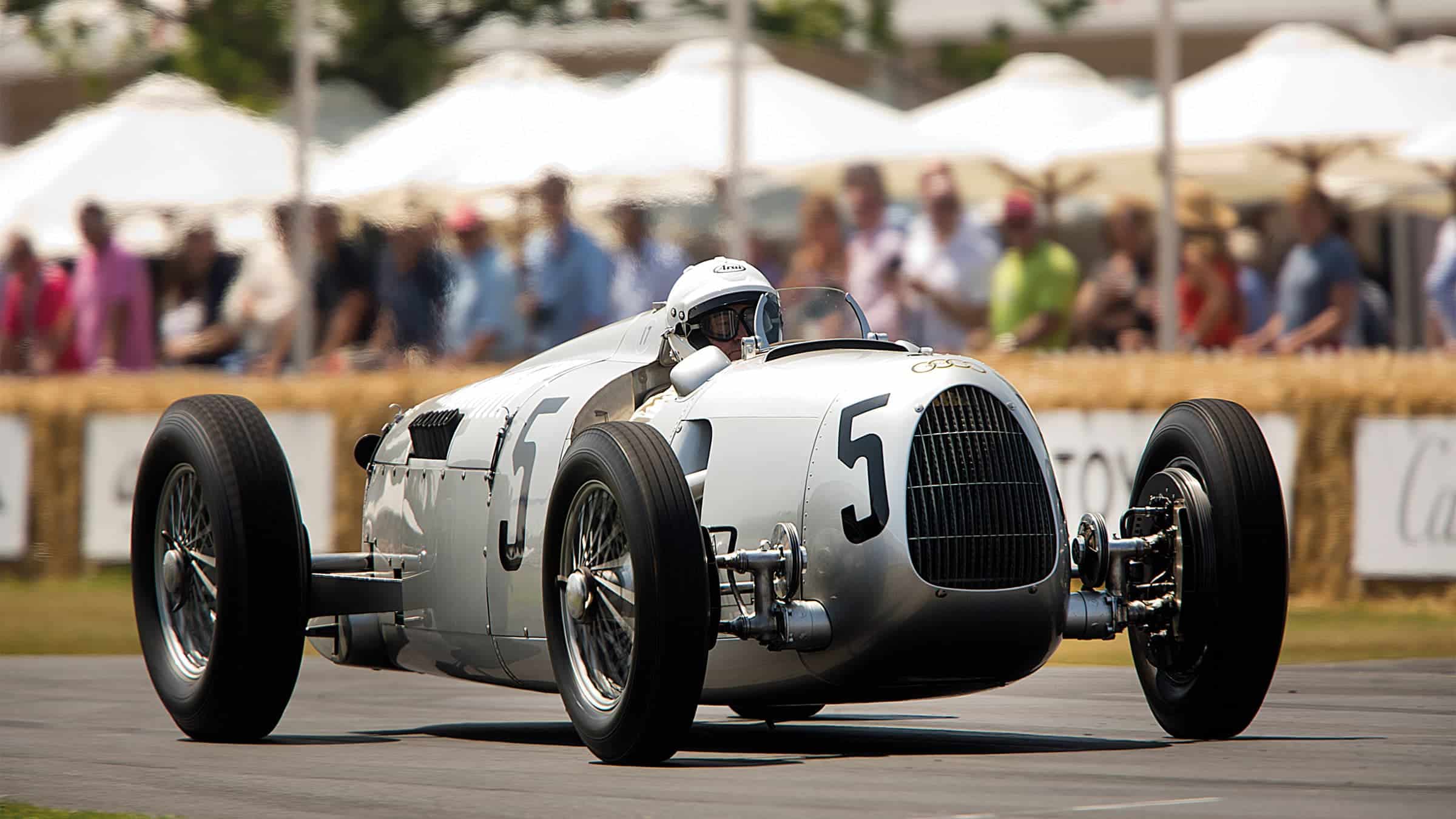 Nick Mason driving an Auto Union