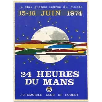 Product image for Le Mans 24 Hours 1974 Sticker | Original vintage sticker